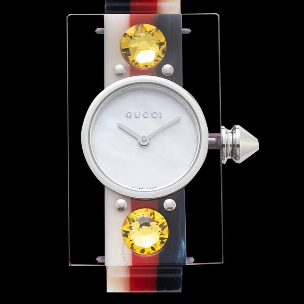GUCCI Vintage Web Quartz Mother of pearl Dial Ladies Watch - Picture 4 of 6